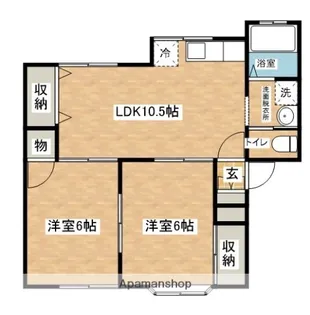 シャトーMARU【2階】の間取り