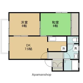 アイユウパレスK3【2階】の間取り