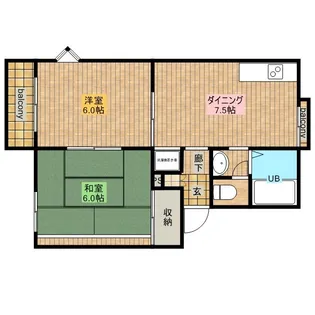 フェアステージ新城【105号室】の間取り