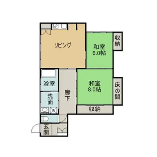 パステルハイムスリー瀬川【12号室】の間取り