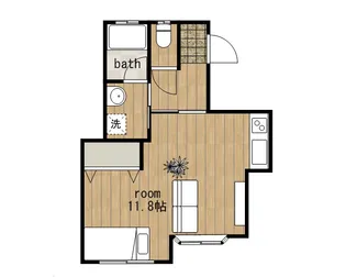 泉SALA【201号室】の間取り