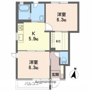 グランシャリオ ベガ【1階】の間取り
