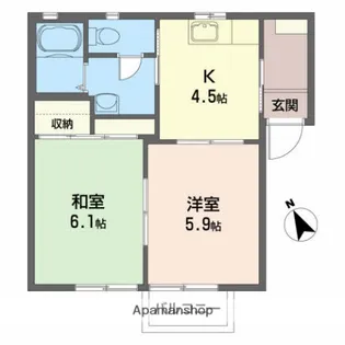コーポワタナベ【2階】の間取り