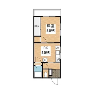 ポートハイツ南【303号室】の間取り