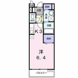 リバーサイド広面【103号室】の間取り