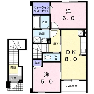フォルツァ【2階】の間取り