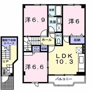 プリムヴェール【2階】の間取り