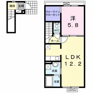 ジェルメ【2階】の間取り