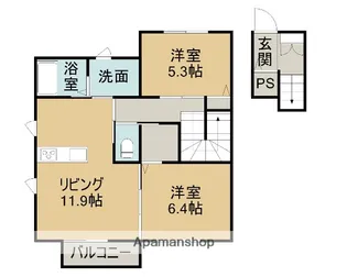エルピスC【2階】の間取り