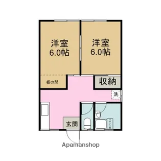 武道島第2ハイツ【2階】の間取り