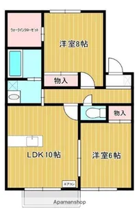 セジュールマーシュ【2階】の間取り
