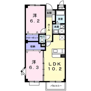 プリーマ【3階】の間取り