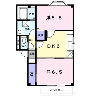 アグレアーブル【2階】の間取り