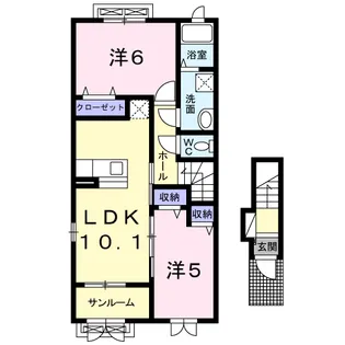 コンセール【2階】の間取り