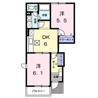 サンパティⅢ【1階】の間取り
