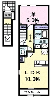 エンブレムさくら【2階】の間取り