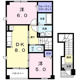 ナトゥーラ【2階】の間取り