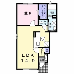 ラ ファーメンタム イチ【1階】の間取り