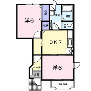 プリムローズ【1階】の間取り