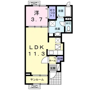 ファミリエ【1階】の間取り