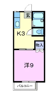 ひより台ハイツB【2階】の間取り