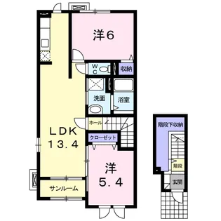 シャングリラⅡ【2階】の間取り