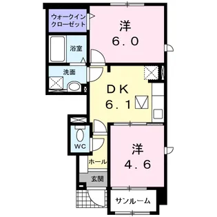 イースト・デュオⅠ【1階】の間取り
