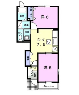 アンジェロ【1階】の間取り