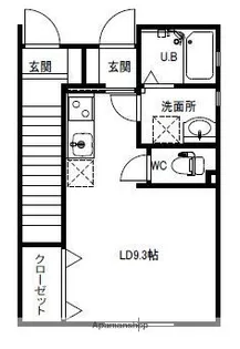 サンヴィレッジ新屋【1階】の間取り
