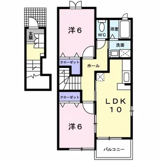 スウィート・フル・ブライア【2階】の間取り