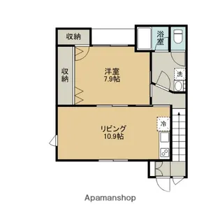 コーポ日本海瀬川【2階】の間取り