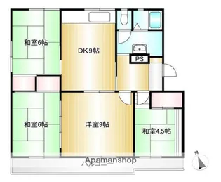 リアンⅡ棟【1階】の間取り