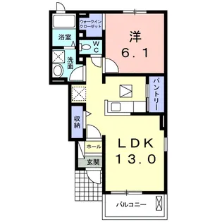モンシェールユー【1階】の間取り