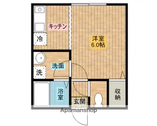 ラフォンテ【102号室】の間取り