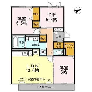 セジュール NANA【3階】の間取り