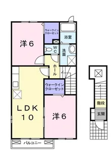 トレポンテA【2階】の間取り