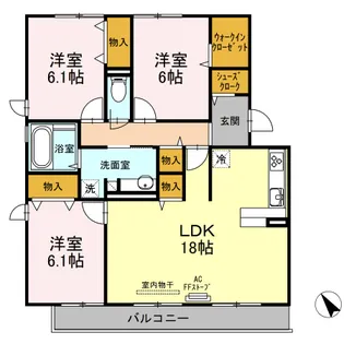セジュール ハル A【2階】の間取り