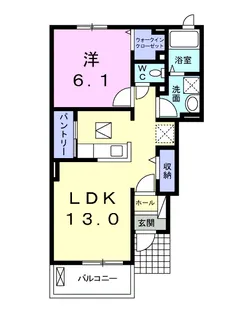 グレイスB【1階】の間取り