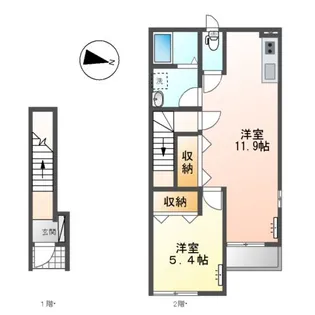 サンフォレスティ【2階】の間取り