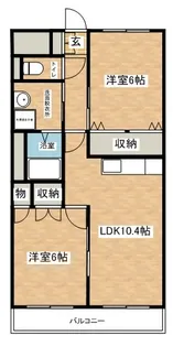 プランドール【2階】の間取り