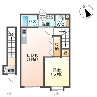 クラウン コート【203号室】の間取り