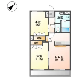 スイートピー【2階】の間取り
