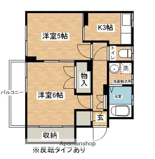 PRESIDENT土崎港【122号室】の間取り