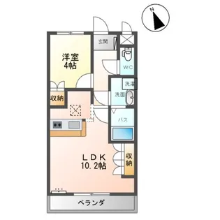 グランガーデン田尻野【103号室】の間取り