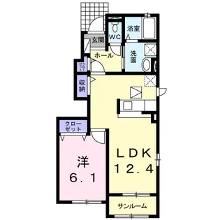 GRAND LUMIERE Ⅱ【1階】の間取り