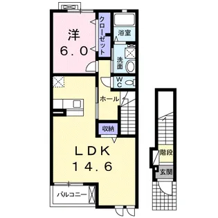 りんりんハウス とちの木【2階】の間取り