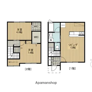 COCO GRAND 南通 (ココ・グラン ミナミドオリ) B【2号室】の間取り