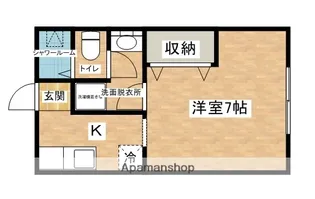 サニーハイツ三千刈【1階】の間取り