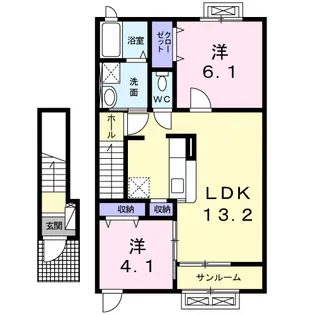 のぞみ【2階】の間取り