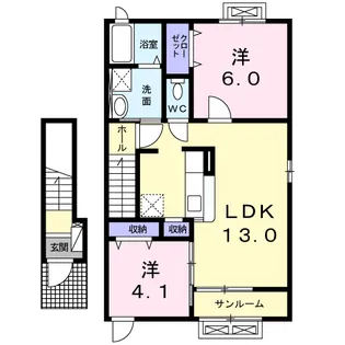 のぞみ【2階】の間取り
